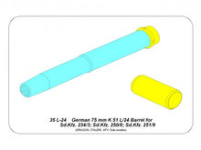 Load image into Gallery viewer, Aber 1/35 German 75mm K-51 L/24 Barrel for Sd.Kfz.234/3 &amp; 251/9 35 L-24'