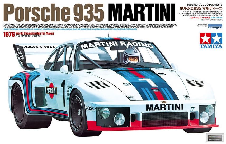 Tamiya 1/20 Porsche 935 Martini Racing 20070 – Burbank's House of