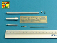 Load image into Gallery viewer, Aber 1/35 German 128mm, 75mm and MG Barrels For MAUS  35 L-225'