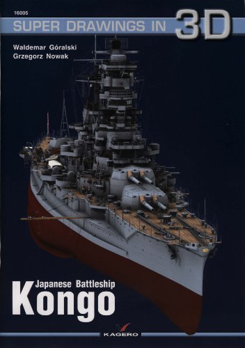 Kagero Super Drawings 3D: Japanese Battleship Kongo 16005C