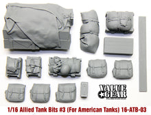 Load image into Gallery viewer, Value Gear 1/16 Allied Tank Bits Sherman Set #3 Rear Deck Packs 16-ATB-03