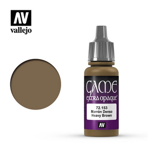 Vallejo Game Color 72.153 Heavy Brown Extra Opaque 17ml DISC