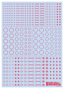 HIQ Parts Accents Decal A Red ACD-A-RE