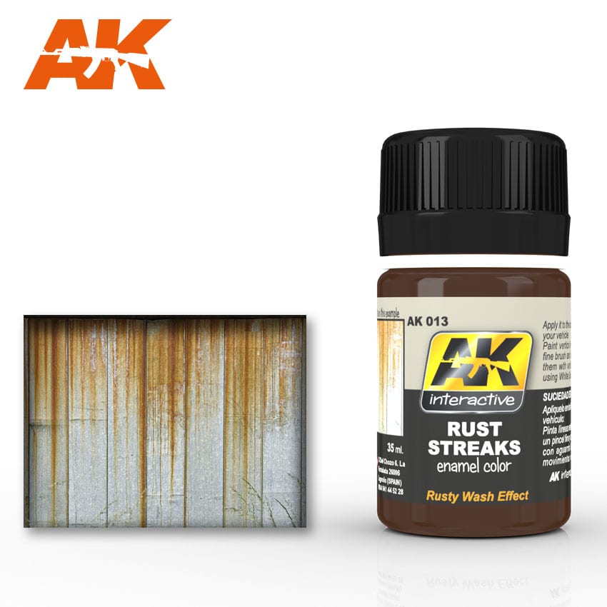 AK Interactive AK013 Rust Streaks 35ml