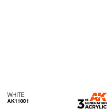 Load image into Gallery viewer, AK Interactive 3rd Gen Acrylic AK11001 White 17ml