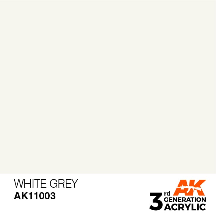 AK Interactive 3rd Gen Acrylic AK11003 White Grey 17ml