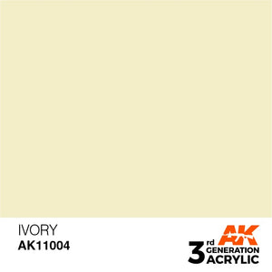 AK Interactive 3rd Gen Acrylic AK11004 Ivory 17ml