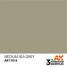 Load image into Gallery viewer, AK Interactive 3rd Gen Acrylic AK11014 Medium Sea Grey 17ml