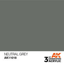 Load image into Gallery viewer, AK Interactive 3rd Gen Acrylic AK11018 Neutral Grey 17ml