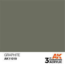 Load image into Gallery viewer, AK Interactive 3rd Gen Acrylic AK11019 Graphite 17ml