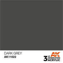 Load image into Gallery viewer, AK Interactive 3rd Gen Acrylic AK11022 Dark Grey 17ml
