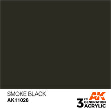 Load image into Gallery viewer, AK Interactive 3rd Gen Acrylic AK11028 Smoke Black 17ml