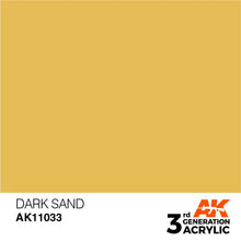 Load image into Gallery viewer, AK Interactive 3rd Gen Acrylic AK11033 Dark Sand 17ml