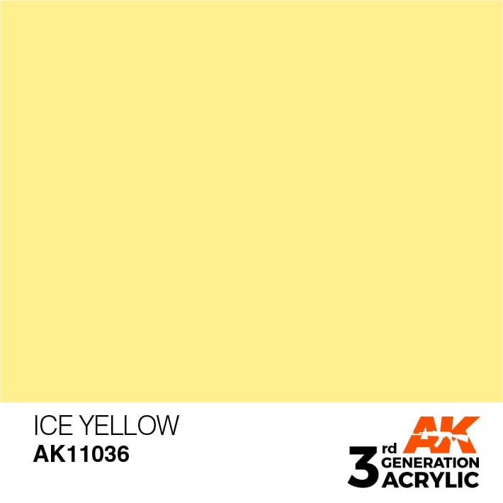 AK Interactive 3rd Gen Acrylic AK11036 Ice Yellow 17ml – Burbank's