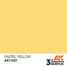 Load image into Gallery viewer, AK Interactive 3rd Gen Acrylic AK11037 Pastel Yellow 17ml