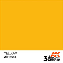 Load image into Gallery viewer, AK Interactive 3rd Gen Acrylic AK11044 Yellow 17ml