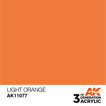 Load image into Gallery viewer, AK Interactive 3rd Gen Acrylic AK11077 Light Orange 17ml