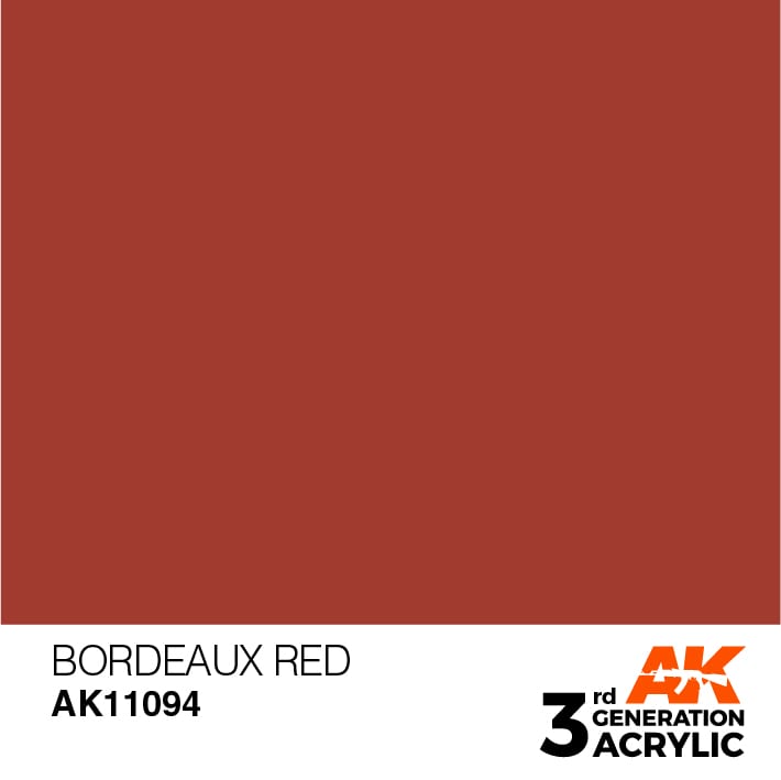AK Interactive 3rd Gen Acrylic AK11094 Bordeaux Red 17ml