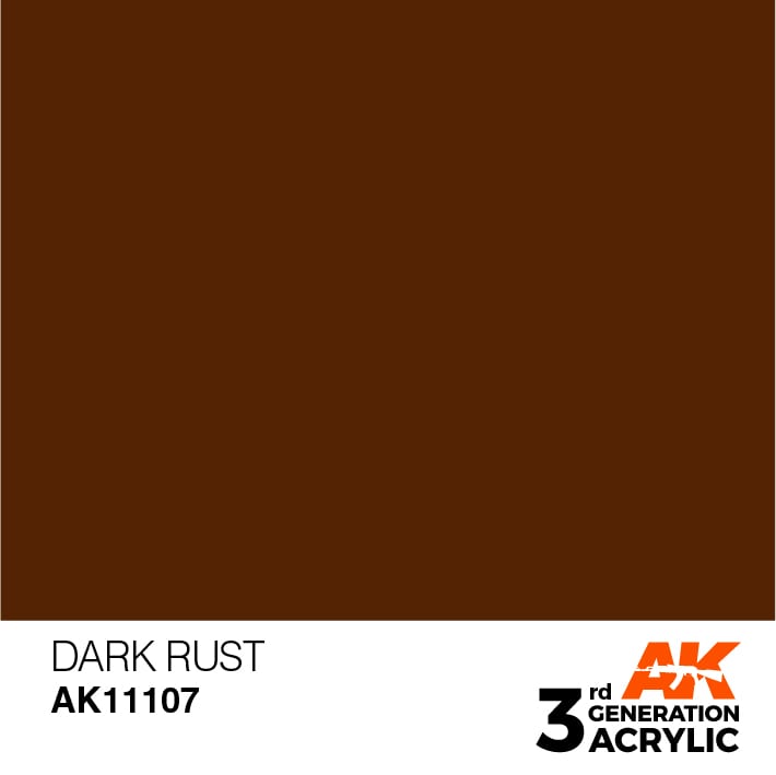 AK Interactive 3rd Gen Acrylic AK11107 Dark Rust 17ml – Burbank's