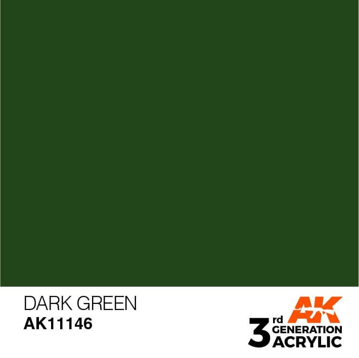 AK Interactive 3rd Gen Acrylic AK11146 Dark Green 17ml – Burbank's