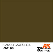 Load image into Gallery viewer, AK Interactive 3rd Gen Acrylic AK11156 Camouflage Green 17ml