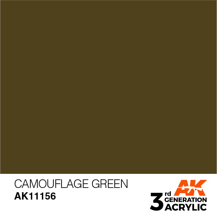 AK Interactive 3rd Gen Acrylic AK11156 Camouflage Green 17ml