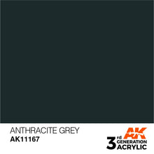 Load image into Gallery viewer, AK Interactive 3rd Gen Acrylic AK11167 Anthracite Grey 17ml