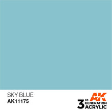 Load image into Gallery viewer, AK Interactive 3rd Gen Acrylic AK11175 Sky Blue 17ml