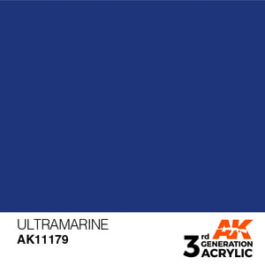 AK Interactive 3rd Gen Acrylic AK11179 Ultramarine 17ml