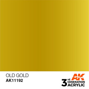 AK Interactive 3rd Gen Acrylic AK11192 Old Gold 17ml