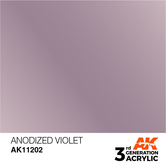 AK Interactive 3rd Gen Acrylic AK11202 Anodized Violet 17ml