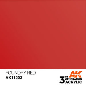 AK Interactive 3rd Gen Acrylic AK11203 Foundry Red 17ml