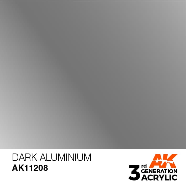 AK Interactive 3rd Gen Acrylic AK11208 Dark Aluminium 17ml