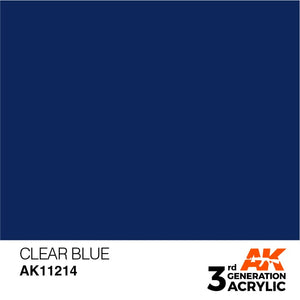 AK Interactive 3rd Gen Acrylic AK11214 Clear Blue 17ml
