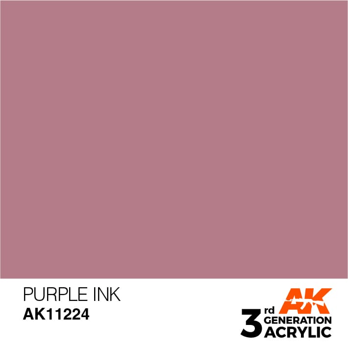 AK Interactive 3rd Gen Acrylic AK11224 Purple INK 17ml DISC