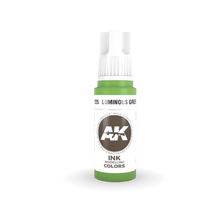Load image into Gallery viewer, AK Interactive 3rd Gen Acrylic AK11225 Luminous Green INK 17ml