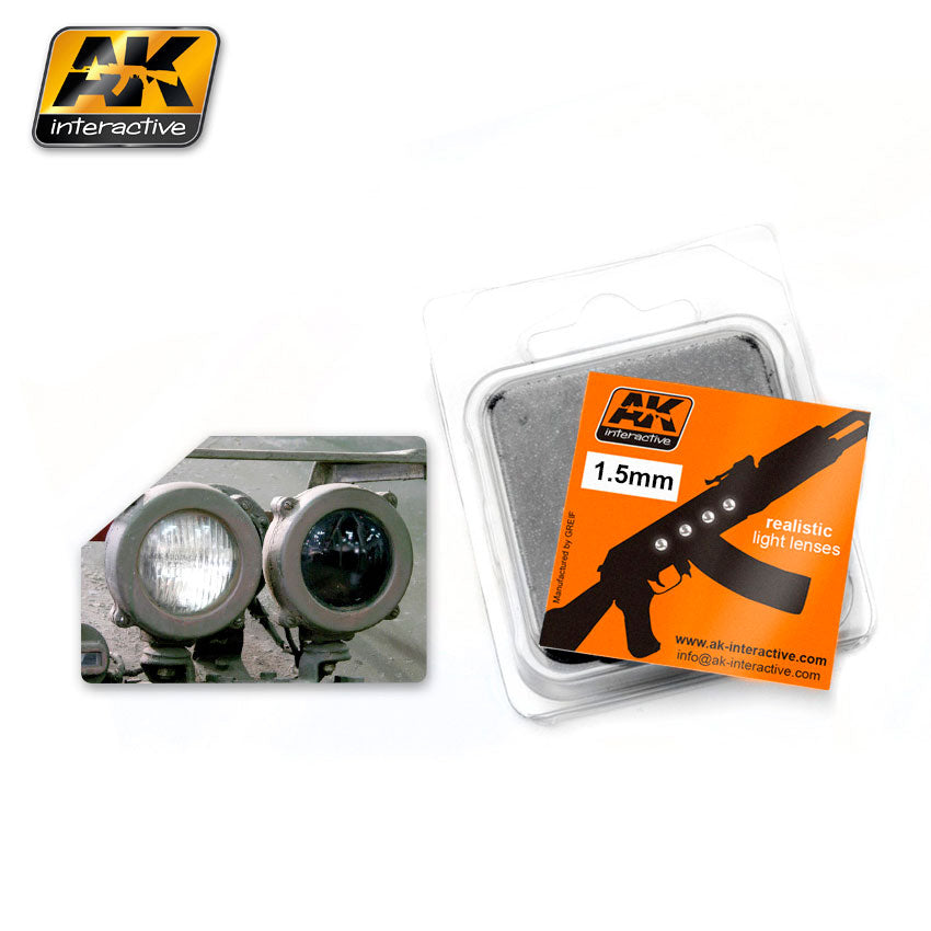 AK Interactive AK203 Lenses 1.5mm White (4)