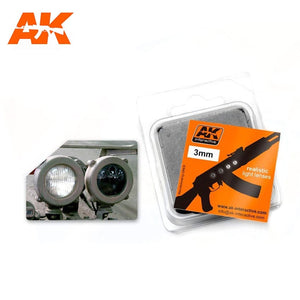 AK Interactive AK221 Lenses  3mm White/Black