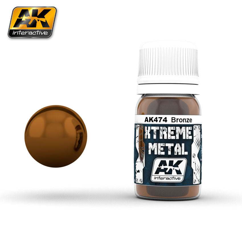 AK Interactive AK474 Xtreme Metal Lacquer Bronze 30ml – Burbank's