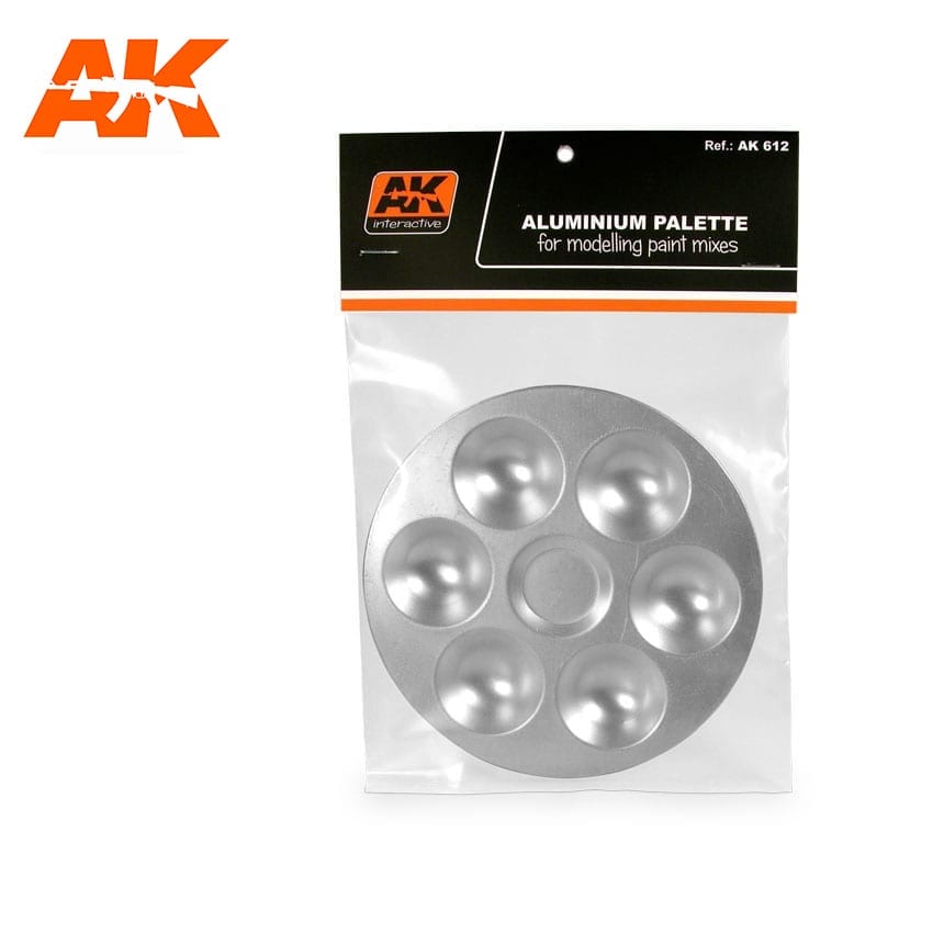 AK Interactive AK612 Aluminium Palette 6 Wells