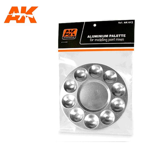 AK Interactive AK613 Aluminium Palette 10 Wells