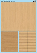 Load image into Gallery viewer, AK Interactive AK9081 1/48 - 1/32 Light Wood Decals