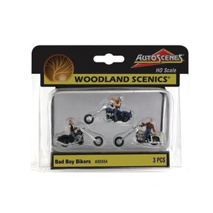 Woodland Scenics 1/87 HO Bad Boy Bikers AS5554
