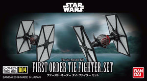 Bandai Star Wars Vehicle Model 004 First Order Tie Fighter 0207573