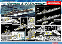 Load image into Gallery viewer, Dragon 1/350 German Destroyer Z-31 1054