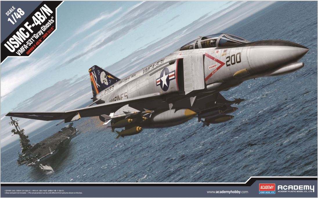 Academy 1/48 USMC F-4B/N VMFA-531 Gray Ghosts Vietnam War 12315