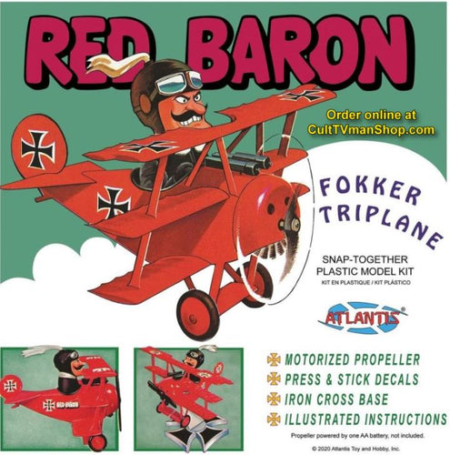 Atlantis Peanuts the Red Baron Fokker Triplane 5903 DISC ****