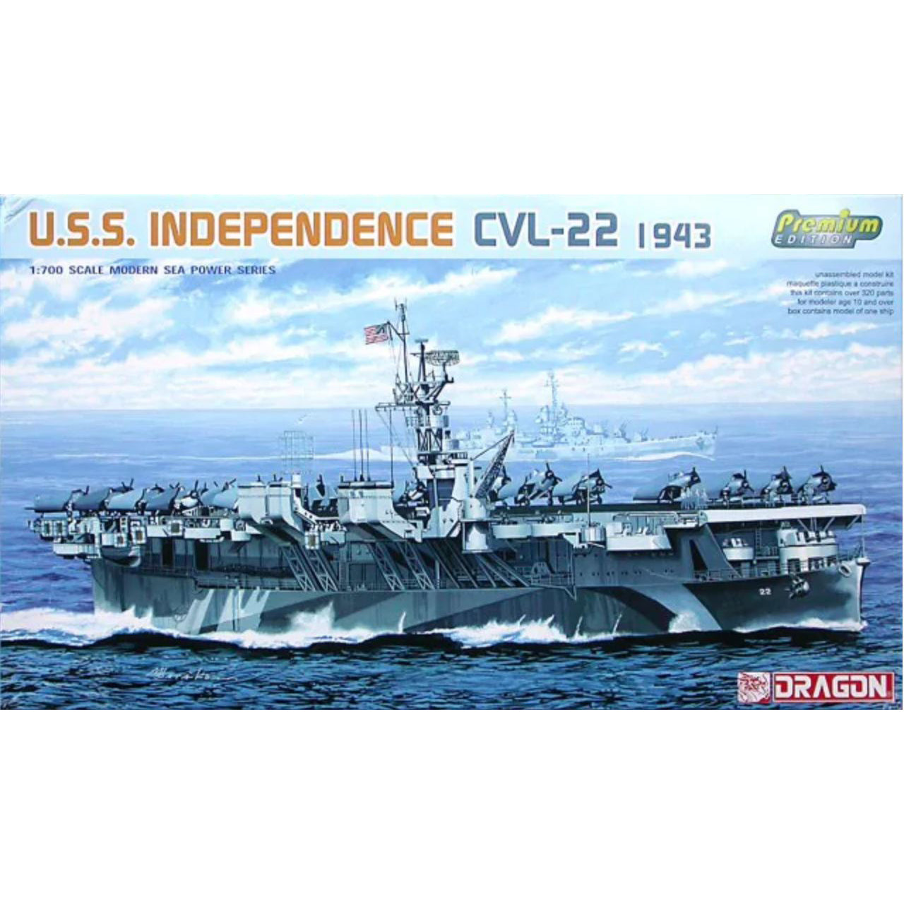 Dragon 1/700 USS Independence CVL-22 Light Carrier Premium Edition 7054