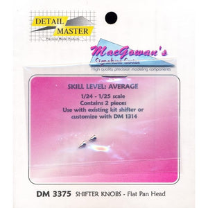 Detail Master 1/24 - 1/25 Flat Pan Head Shifter Knobs DM-3375