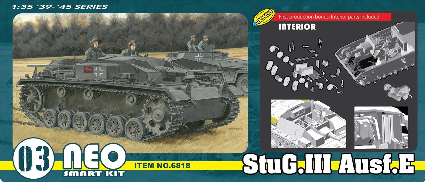 Dragon 1/35 German Stug.III Ausf. E Smart Kit Neo 03 6818